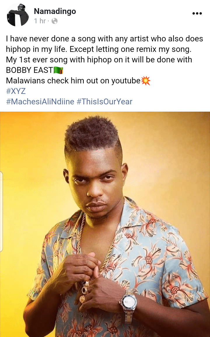 Namadingo Bobby east