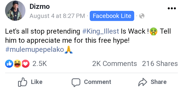 Dizmo King Illest